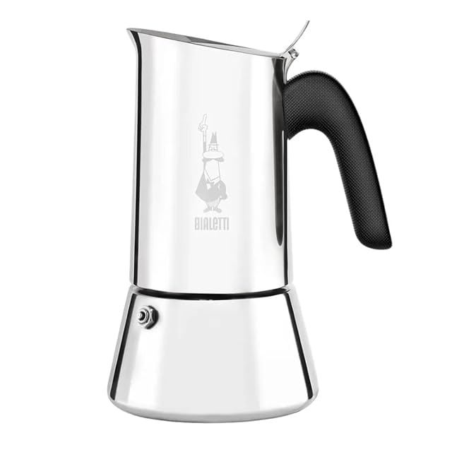 Cafetera italiana Bialetti Venus de acero inoxidable, apta para inducción